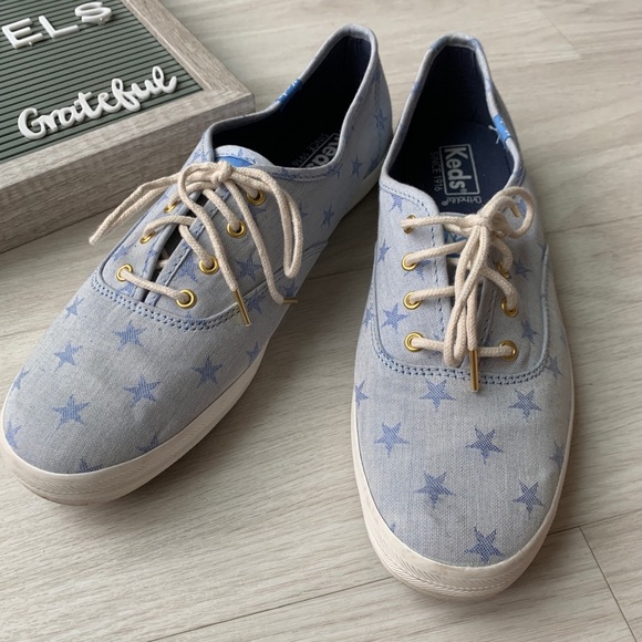 Keds Shoes - 🎃 KEDS classic champion light blue star size 9.5
